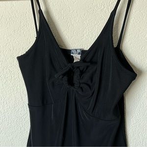 Vintage 90s Y2K 2000s sexy black mini dress